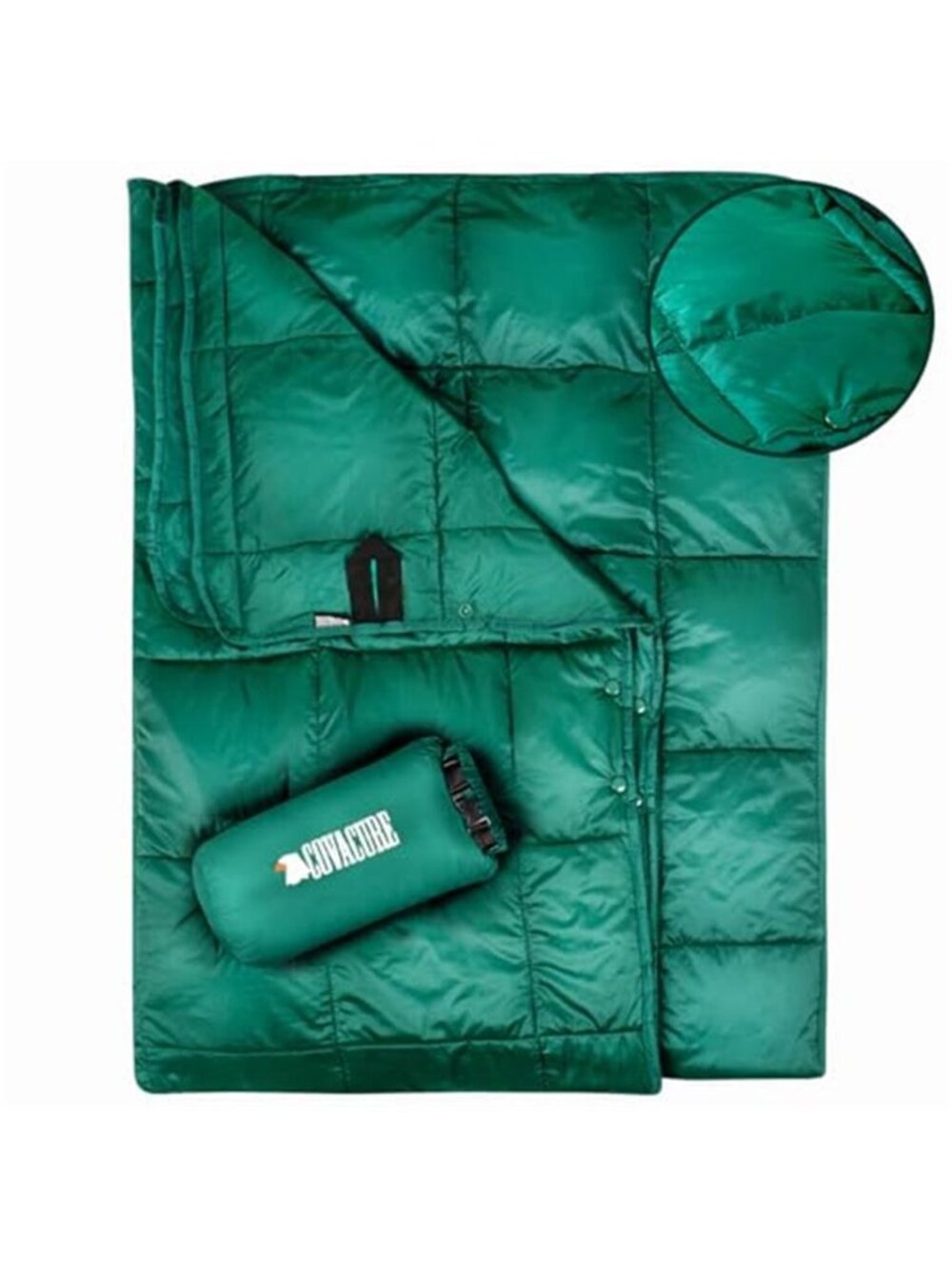 Waterproof Camping Blanket Packable Warm Puffy Quilt Outdoor Hiking Travel Beach